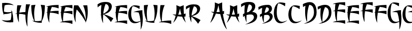 Shufen Regular font