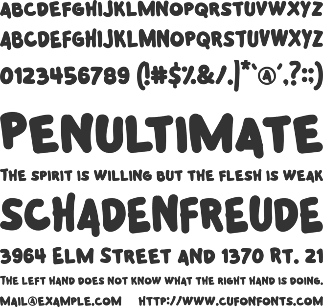 Jungle Hope font preview