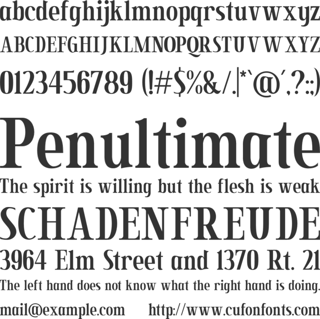 Secret Mansion font preview