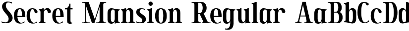 Secret Mansion Regular font