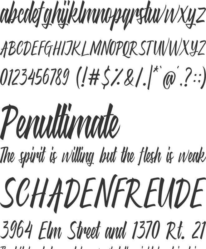 The Millers font preview