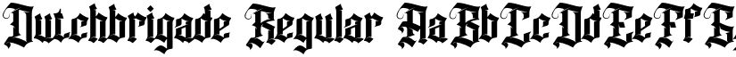 Dutchbrigade Regular font