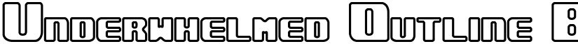 Underwhelmed Outline BRK font