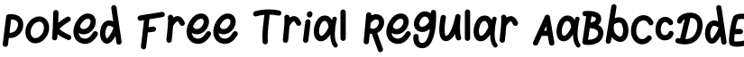 Poked Free Trial Regular font