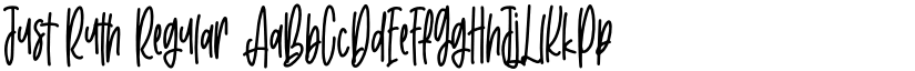 Just Ruth Regular font