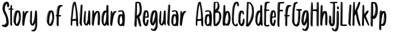 Story of Alundra Regular font