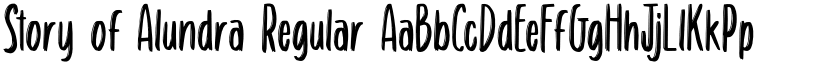 Story of Alundra Regular font