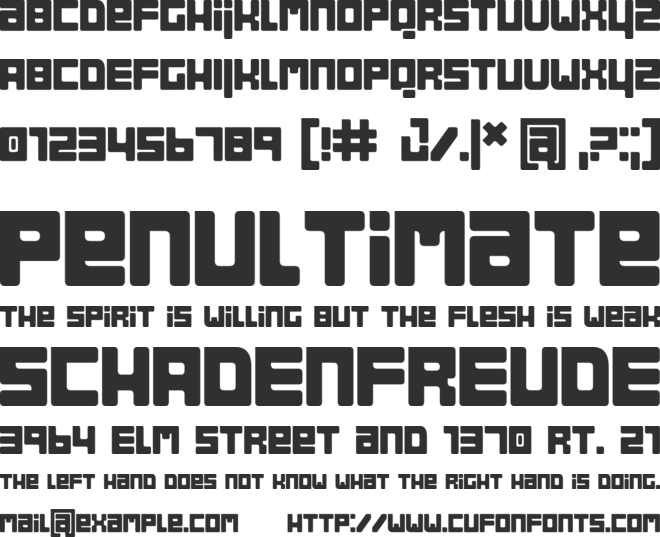 Bob Filled font preview