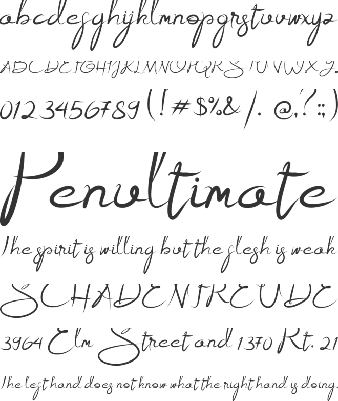 Alestraza font preview