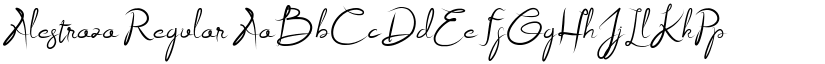 Alestraza Regular font
