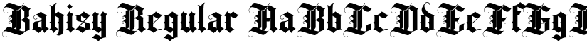 Bahisy Regular font