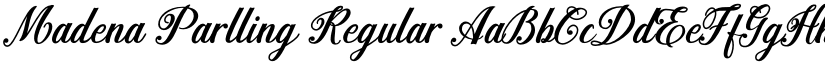 Madena Parlling Regular font