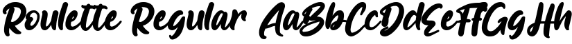 Roulette Regular font