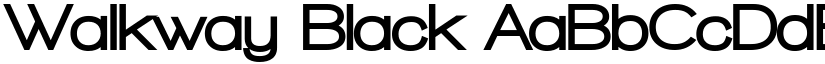 Walkway Black font