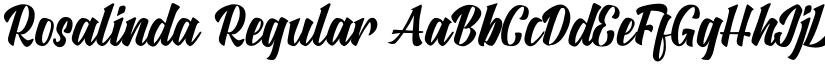 Rosalinda Regular font