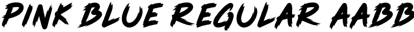 Pink Blue Regular font