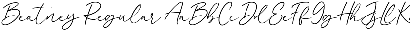 Beatney Regular font