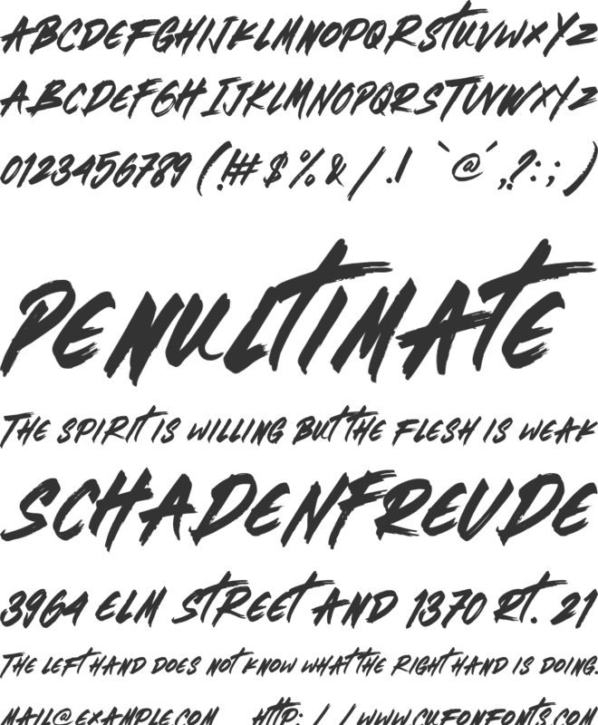 Brotherhod font preview