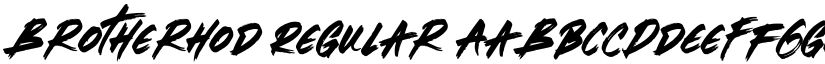 Brotherhod Regular font