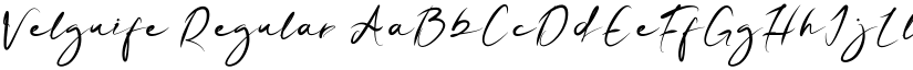 Velguife Regular font