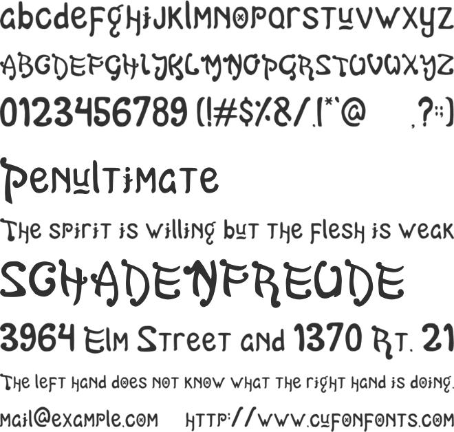 Routiey Angguer font preview