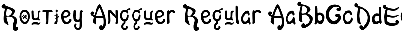 Routiey Angguer Regular font