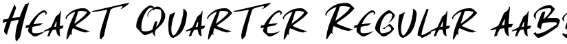 Heart Quarter Regular font