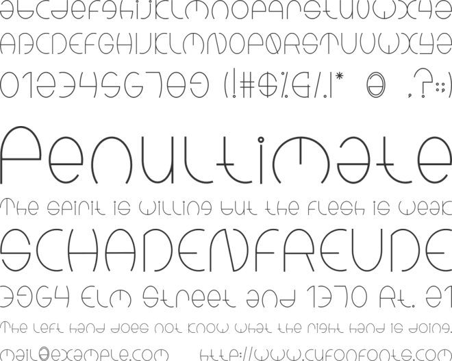 Kinders font preview