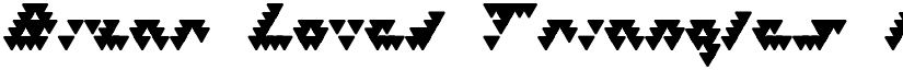 Bizar Loved Triangles font