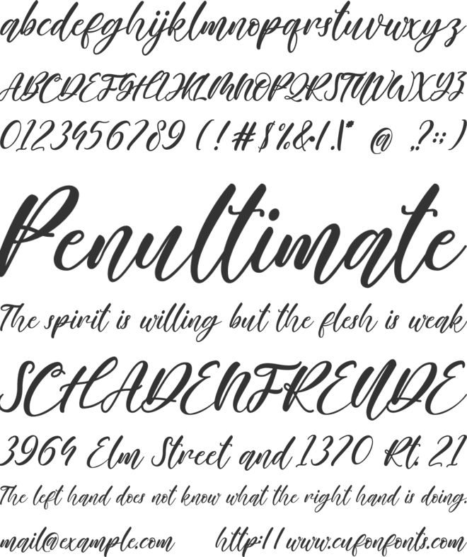 Farisky Marlline font preview