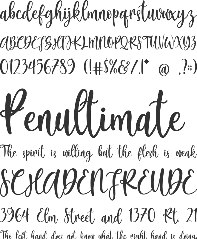 Britany Queens font preview