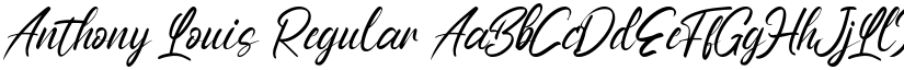 Anthony Louis Regular font