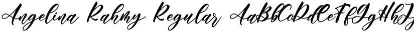 Angelina Rahmy Regular font