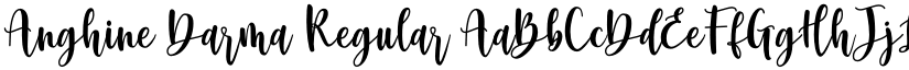 Anghine Darma Regular font