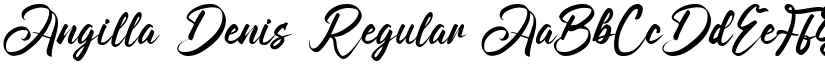 Angilla Denis Regular font