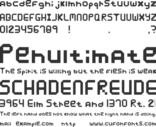 Xposure font preview