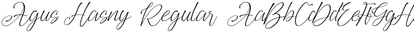 Agus Hasny Regular font