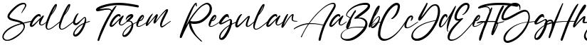 Sally Tazem Regular font