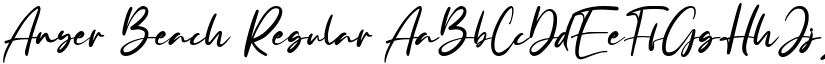 Anyer Beach Regular font