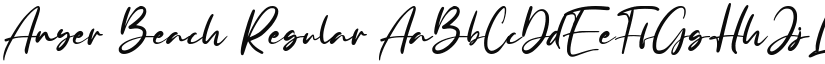 Anyer Beach font download