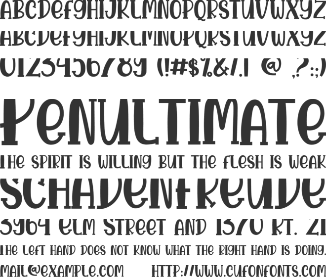 Sri Candy font preview