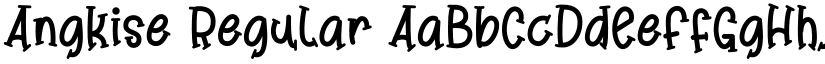 Angkise Regular font