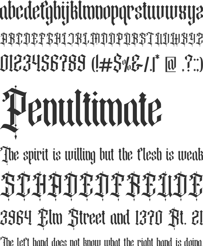 Steffany wolfeng font preview