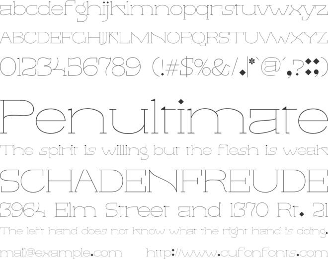 Circle  Font font preview