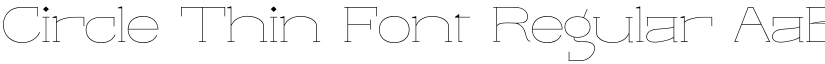 Circle Thin Font Regular font