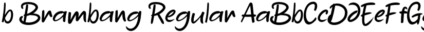 b Brambang Regular font