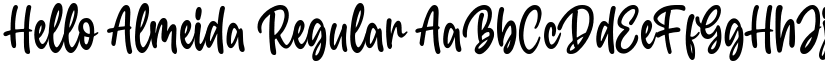Hello Almeida Regular font