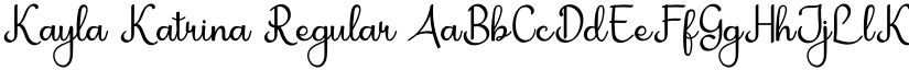 Kayla Katrina Regular font
