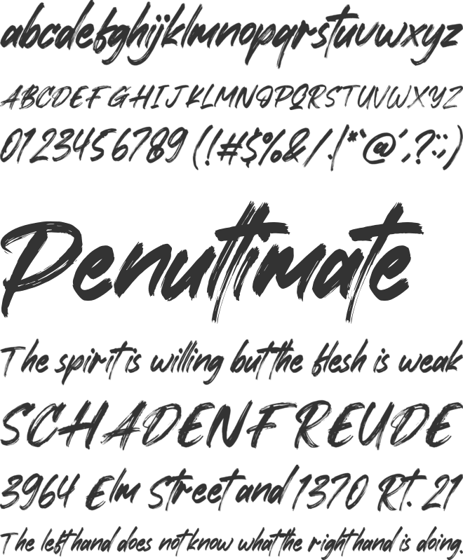 Xantorid font preview