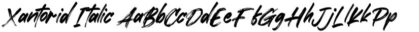 Xantorid Italic font